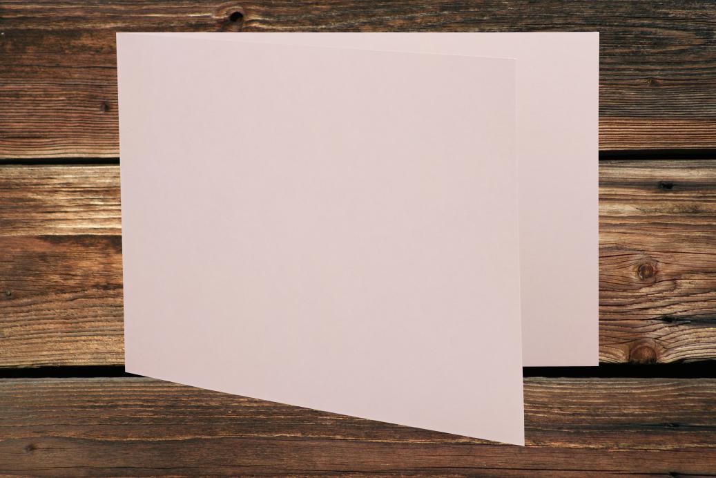 Klappkarten 148x210/420 mm (A5) langdoppelt Taupe 230 g/qm